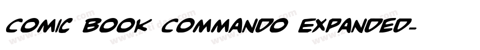 Comic Book Commando Expanded字体转换